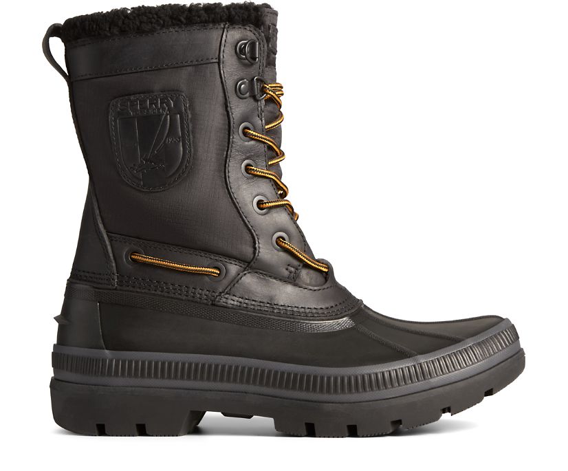 Sperry Ice Bay Tall Boots - Men's Boots - Black [YP0792541] Sperry Top Sider Ireland